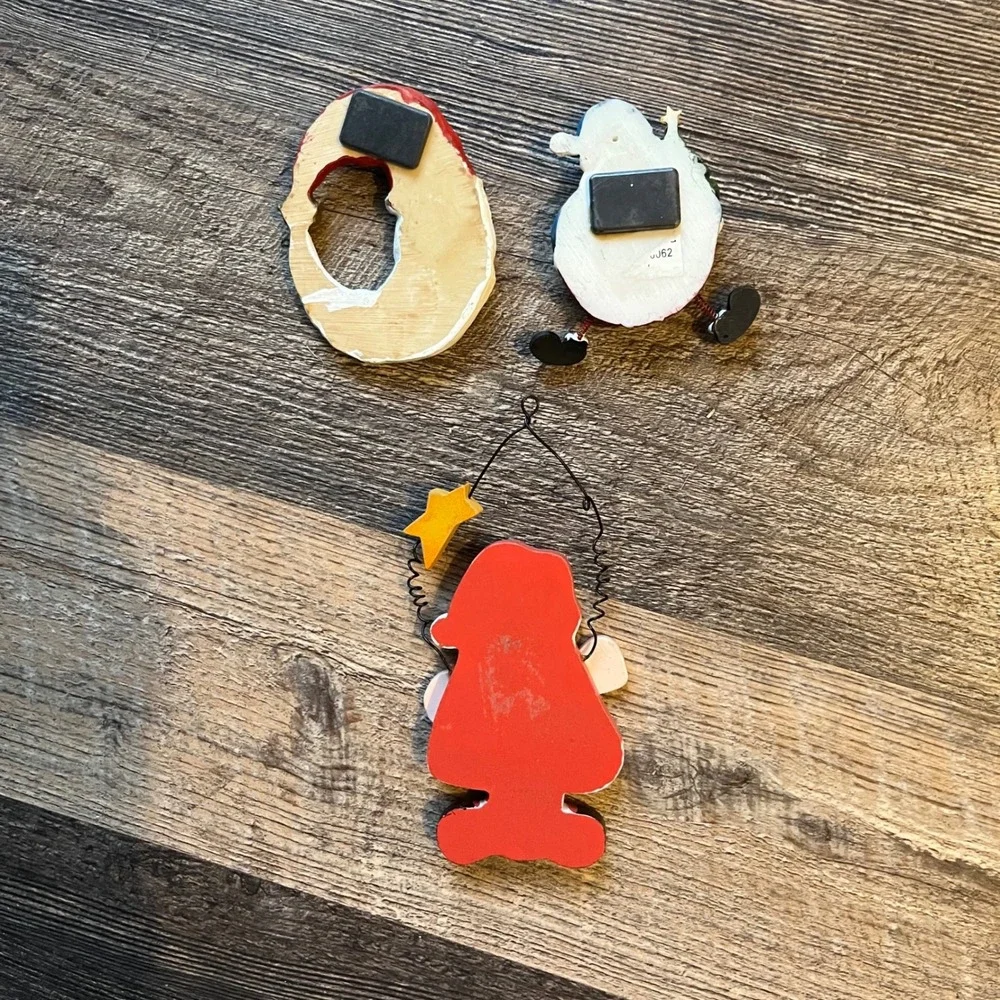 Santa Christmas Magnets Holiday‎ Decor Noel Sign Christmas Tree Ornament